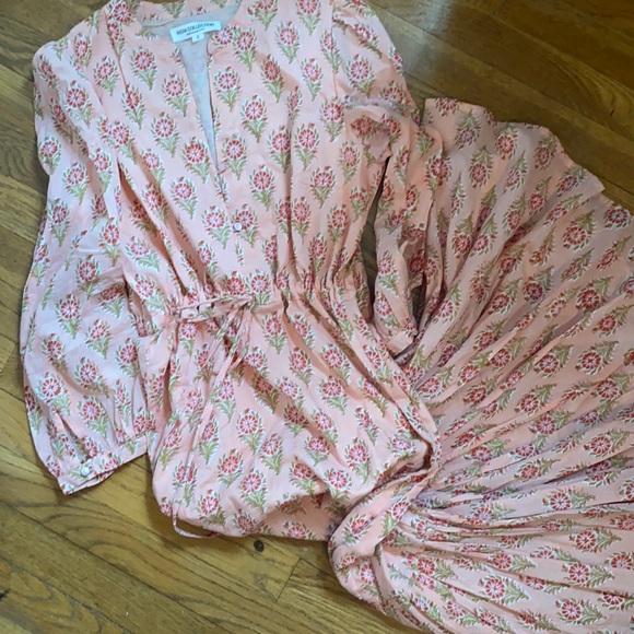 Emerson Fry Dresses & Skirts - Emerson Fry Frances dress coral floral block print small